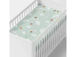 Drap-housse Berceau 60x120 Cm Learning To Fly -Herman Miller Magasin linge de lit 11228013