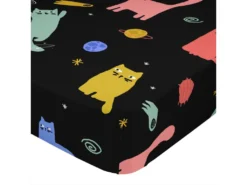 Drap-housse 90x200 Cm Cosmic Cats -Herman Miller Magasin linge de lit 11233091
