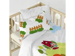 Parure Housse De Couette Lit Bébé 115x145 Cm Piggys -Herman Miller Magasin linge de lit 11259665