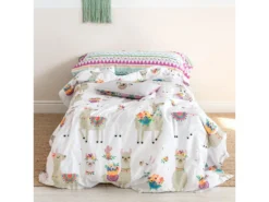 Parure Housse De Couette 140x200 Cm Cute Llamas