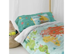 Parure Housse De Couette 140x200 Cm World Map -Herman Miller Magasin linge de lit 11270471