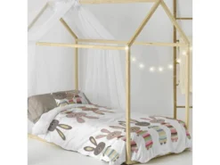 Parure Housse De Couette 140x200 Cm Rabbit Family