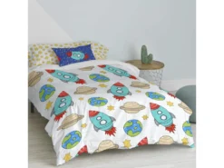 Parure Housse De Couette 140x200 Cm Space Rocket