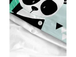 Parure Housse De Couette Berceau 100x120 Cm Panda Garden Blue -Herman Miller Magasin linge de lit 11285711