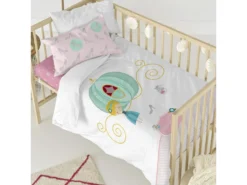 Parure Housse De Couette Lit Bébé 115x145 Cm Pumpkin