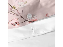 Housse De Couette 260x240 Cm Chinoiserie Rose -Herman Miller Magasin linge de lit 11286455