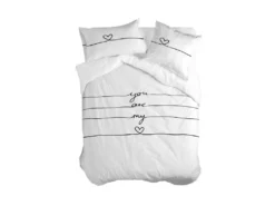 Housse De Couette 200x200 Cm My Love -Herman Miller Magasin linge de lit 11287259