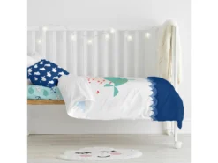 Parure Housse De Couette Lit Bébé 115x145 Cm Whale -Herman Miller Magasin linge de lit 11291125