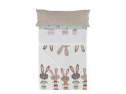 Parure Drap 180x270 Cm Rabbit Family -Herman Miller Magasin linge de lit 11322233