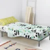 Parure Drap 160x270 Cm Panda Garden Blue