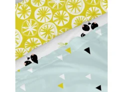 Parure Drap 160x270 Cm Panda Garden Blue -Herman Miller Magasin linge de lit 11322347