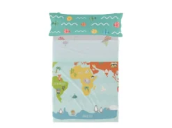 Parure Drap 160x270 Cm World Map -Herman Miller Magasin linge de lit 11323029