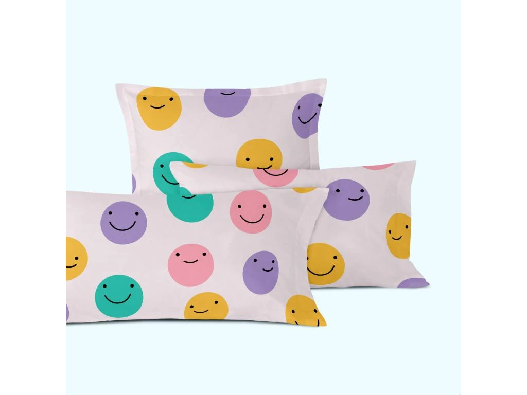 Taie D'oreiller 60x60 Cm Funny Faces 1 Taie D'oreiller 60x60 Cm Funny Faces