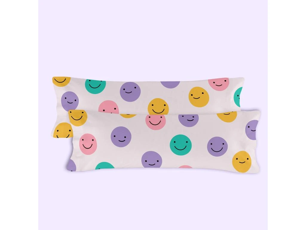 Taie D'oreiller 60x60 Cm Funny Faces 2 Taie D'oreiller 60x60 Cm Funny Faces – Image 2