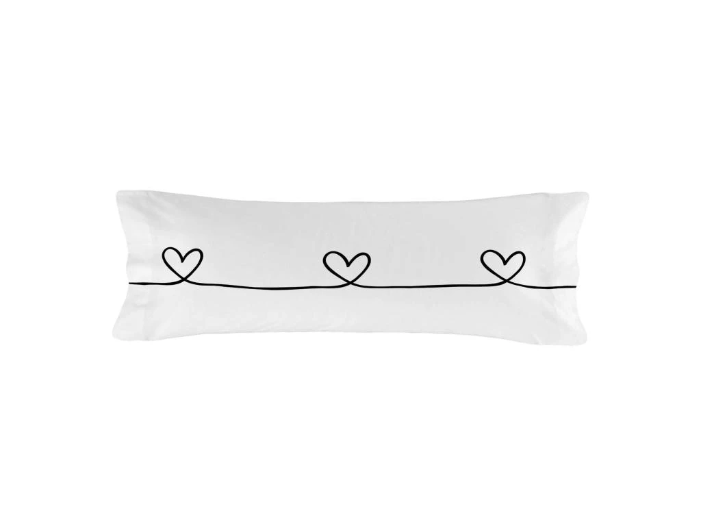 Taie D'oreiller 45x110 Cm (x2) My Love 2 Taie D'oreiller 45x110 Cm (x2) My Love – Image 2