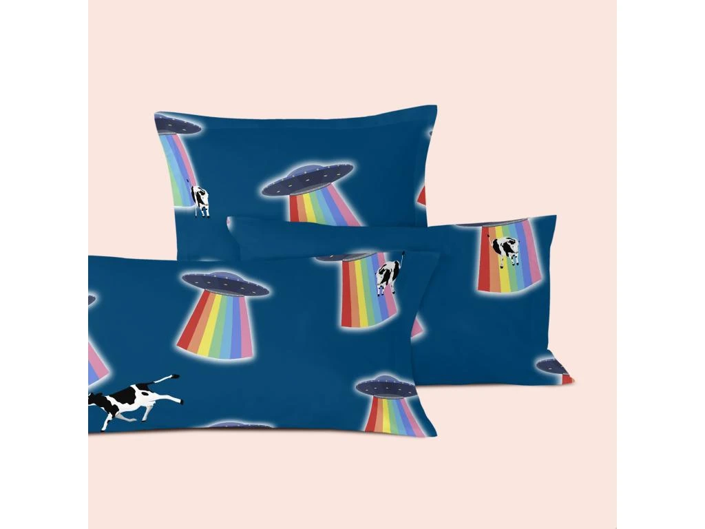 Taie D'oreiller 50x75 Cm (x2) Ovni 1 Taie D'oreiller 50x75 Cm (x2) Ovni