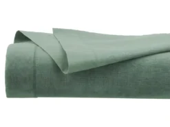 Drap 2 Personnes En Coton Vert Céladon 240 X 290 Cm -Herman Miller Magasin linge de lit 12440983