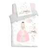Parure De Lit Princesse 140 X 200 Cm Housse De Couette En Coton Avec Sa Taie
