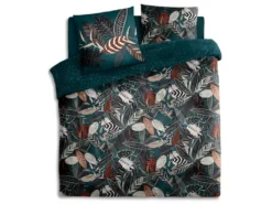 Parure De Lit 2 Personnes 260 X 240 Cm Housse De Couette Avec 2 Taies Imprimé Noami