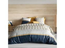 Housse De Couette 140x200 Cm + 1 Taie D'oreiller 63x63 Cm 100% Coton 57 Fils Arcane