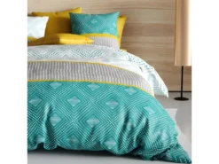 Housse De Couette 240x260 Cm + 2 Taies D'oreiller 63x63 Cm 100% Coton 57 Fils Aurah -Herman Miller Magasin linge de lit 12490871