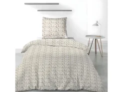 Housse De Couette 140x200 Cm + 1 Taie D'oreiller 63x63 Cm 100% Microfibre 60 Gsm Carmel -Herman Miller Magasin linge de lit 12490989