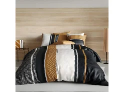 Housse De Couette 140x200 Cm + 1 Taie D'oreiller 63x63 Cm 100% Coton 57 Fils Trophé