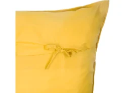 Dessus De Lit Jaune Moutarde Motif Tresse 240 X 260 Cm Avec 2 Taies -Herman Miller Magasin linge de lit 12566537