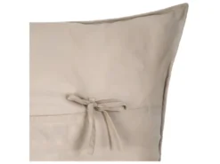 Dessus De Lit Beige Lin Motif Tresse 240 X 260 Cm Avec 2 Taies -Herman Miller Magasin linge de lit 12569497