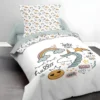 Parure De Couette 140 X 200 "lucky Girl" Réversible 100% Coton / 57 Fils/cm²