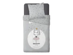 Parure De Couette 140 X 200 "little Princess" Réversible 100% Coton / 57 Fils/cm² -Herman Miller Magasin linge de lit 13203657