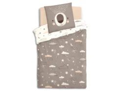 Parure De Couette 140 X 200 "ours" Réversible 100% Coton / 57 Fils/cm² -Herman Miller Magasin linge de lit 13203683