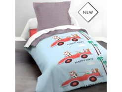 Parure De Couette 140 X 200 "nice Days" 100% Coton / 57 Fils/cm2