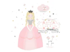 Parure De Couette 140 X 200 "princesse" Réversible 100% Coton / 57 Fils/cm² -Herman Miller Magasin linge de lit 13204291