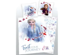 Parure De Couette 140 X 200 "la Reine Des Neiges" Trust Your Journey Microfibre / 100% Polyester