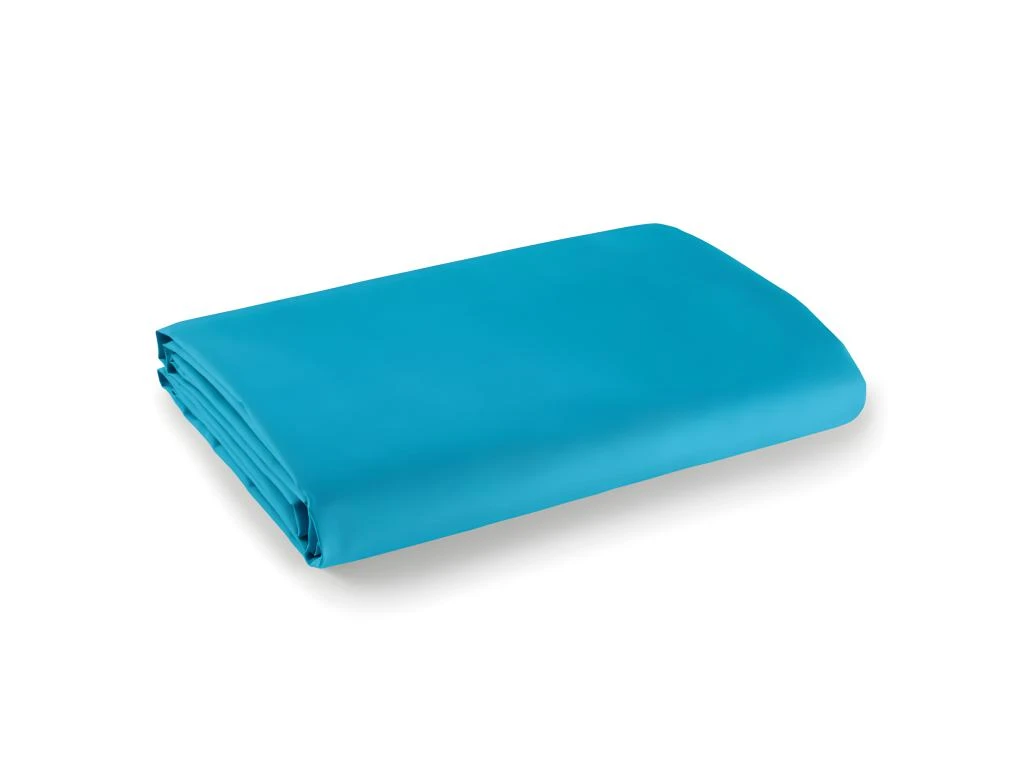 Drap Plat 1 Place Et 2 Places 100% Coton/57 Fils/cm² - Turquoise - 180 X 290 Cm Pour Lit 1 Place 1 Drap Plat 1 Place Et 2 Places 100% Coton/57 Fils/cm² - Turquoise - 180 X 290 Cm Pour Lit 1 Place