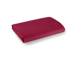Drap Plat 1 Place Et 2 Places 100% Coton/57 Fils/cm² - Rouge - 180 X 290 Cm Pour Lit 1 Place