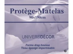 Lot De 2 Protèges Matelas Imperméable, Absorbant Et Anti-acariens 90 X 190 Cm -Herman Miller Magasin linge de lit 13309559