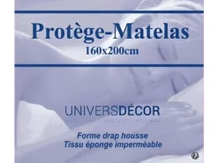 Lot De 2 Protèges Matelas Imperméable, Absorbant Et Anti-acariens 160 X 200 Cm -Herman Miller Magasin linge de lit 13309577