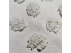 Parure De Lit 2 Personnes 260 X 240 Cm Housse De Couette Avec 2 Taies En Coton Lavé Ivoire Et Tufté -Herman Miller Magasin linge de lit 13465201