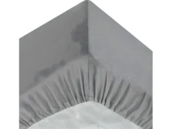 Drap Housse 2 Personnes En Coton Gris Souris 140 X 190 Cm -Herman Miller Magasin linge de lit 13473077