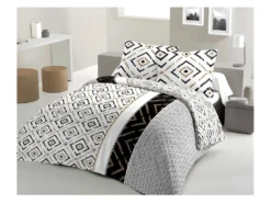 Parure De Couette Coton ETHNO Noir 240x260cm