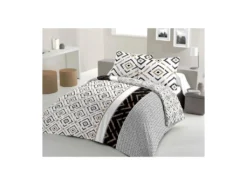 Parure De Couette Coton ETHNO Noir 220x240cm