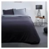 Parure De Lit Coton 2 Personnes - 240x260 Cm - Bicolore Gris Noa