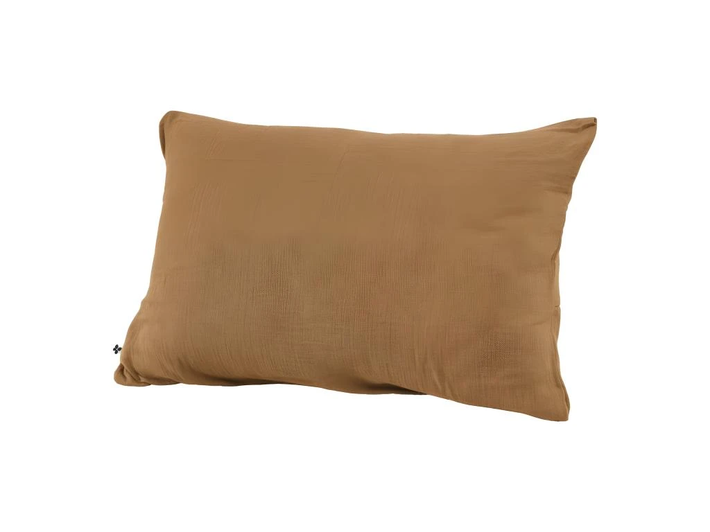 Taie D'oreiller "Gaze De Coton" - Gaïa Camel - 50 X 70 Cm 2 Taie D'oreiller "Gaze De Coton" - Gaïa Camel - 50 X 70 Cm – Image 2