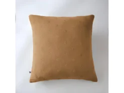 Taie D'oreiller Brodée Déco"Gaze De Coton" - Gaïa Boho Camel - 60 X 60 Cm