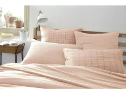 Taie D'oreiller Tissé-teint Petits Carreaux Déco "Gaze De Coton" - Gaïa Mix Guimauve - 50 X 70 Cm -Herman Miller Magasin linge de lit 13545287