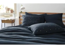 Taie D'oreiller Pois Doré Déco "Gaïa Chic" 60 X 60 Cm & 50 X 70cm -Herman Miller Magasin linge de lit 13545555