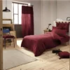 Housse De Couette "Gaze De Coton" - Gaïa Lie De Vin - 140 X 200 Cm