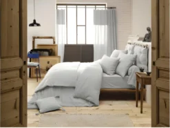 Housse De Couette "Gaze De Coton" - Gaïa Nuage - 260 X 240 Cm